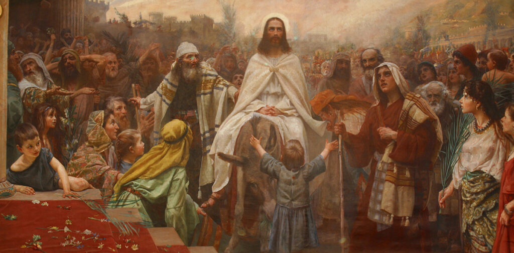 Jesus on Palm Sunday