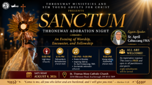 SANCTUM – Throneway Adoration Night